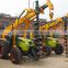 kenya popular with COC certificated, 5-8ton crane,200-1200 diameter auger pole auger drill tractor
