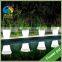 2017 Hot Sale Large Garden Pots Solar Lighted Planters Plastic Led Flower Pot for Garden Decor