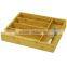 Store More 5-slot Bamboo Kitchen Utensil Drawer Organizer Tray