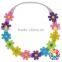 adorable kids rainbow flower headband back elastic flower hair wreath