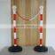 Roadway safety Warning Post and corwd controller