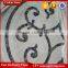 Round shaped natural stone carrara white marble mosaic pattern