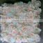 high quality customized 50*50c rose artificial flower wall for wedding decoration stage background decoration