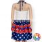 Western One Piece Party Dress Baby Frock Design Pictures Suspenders Skirt Girls Cotton Summer Dresses