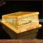 High gloss gold wooden storage box cigarette case