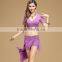 2-piece spandex belly dance lesson wears