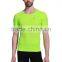 Seamless high stretch tight breathable men short half sleeve running t shirt