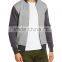 Mens Quilted Plain Hoodie Sweatshirt Winter Jacket