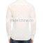 White Patterned Long Sleeve Buttonless Shirt