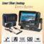 Trailer Motorhome Rear View Camera System with Trailer Hook Connector and Spiral Cables,Free Operating Voltage DC11-32V