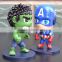 Action movies the Avenger action figure plastic toys Q version Captain America PVC dolls action figure