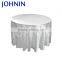 Wholesale 132'' white round plain 100% polyester wedding table cloth
