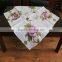 Handmade Fancy Polyester Embroidery Floral Table Linen