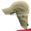 Customize high quality beige healthy cloth sports cap with earflap HYPERKEWL brand sprots cap