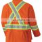 Hi Vis Orange Polyester Reflective Waterproof Bomber Jacket