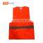 Orange warning reflective outside wearing safety vest