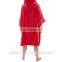 Unisex 100% Cotton Surf Changing Robe Beach Hooded Surf Poncho In Towel For Adult