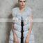 High Quality Factory wholesale real fox fur vest/gilet