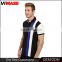 100% cotton Stripes Collar Wholesale custom mens Polo Shirt