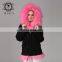 Mongolian Lamb Fur Coat Pink Wool Parka Ladies Jacken Wholesale