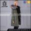 Latest design wholesale wool fur collar coat womens