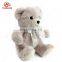 China ICTI stuffed toys manufacturer custom names cute 20cm pink and brown small plush teddy bear with ribbon