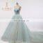 Strapless Sexy Corset Ball Gown Mint Green Prom Dresses Long Princess Off the Shoulder 2016