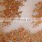 China suppliers handwork sequins bridal beaded mesh fabric/french embroidery lace fabric/french net lace 2016