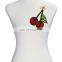 Handmade Beaded Sequin Red Cherry Patches for Clothes