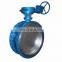 OEM DN50 Water oil gas Double flange butterfly valve