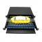 Sliding Drawer Type Rack Mount ODF OTB 12 24 Port FTTH Fiber Optical Distribution Termination Box