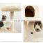 Huge size cat climbing tree house frame cat villa toy