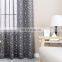 Luxury White Sheer Foil Print Voile Curtains for Living Room Rod pocket 2 Panels