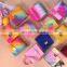 Rainbow Graffiti Lingge Bag Women PVC candy purse Chain Shoulder Messenger Bag Female girl Handbag Bags