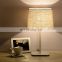 Restaurant hotel simple led table lamp bedroom bed warm table lamp high-grade study room led fabric table lamp