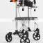 European style steel frame armrest elderly adult folding upright walker rollator