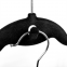 Wholesale Flocking Velvet Hanger with Metal Hook for Suppermarket