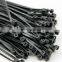 White and Black Nylon Cable Ties/ Reusable releasable zip ties/ Cable strap with clips