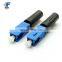 China Supplier Plastic Singlemode Multi-Mode SC AP C Fiber Optic Hot Melt Soc Splice On Fast Connector