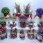 christmas santa snowman ceramic planter plant flower pot