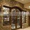 contemporary oval glass cheap wrought iron double entry doors