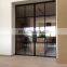 simple designs modern double glass front swing wrought iron door