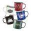 cheap camping vintage promotion custom sublimation enamel cup