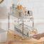 Slim Space Saving Table Kitchen Accessories Pantry Storage Basket Foldable Slide Plastic Spice Rack Storage Holders & Racks
