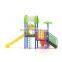 Happy Color Kindergarten Children Play House Set Plastic Outdoor Playground Equipment with Slide for Kids 5-10 Kids 1 Years