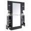 hair saloon furniture set barber styling mirror stations makeup salon station with Double sided LED glass