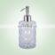 Modern design Cosmetic liquid soap packaging Glass Bottle with liquid dispenser pump