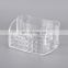 Luxury fashion clear makeup cotton swab boxes acrylic cosmetic storage drawers make up organizer container