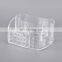 Luxury fashion clear makeup cotton swab boxes acrylic cosmetic storage drawers make up organizer container