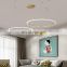 Modern Circle Chandelier Indoor Decor Ring Pendant Light For Living Room Dinning Room Holl Lobby